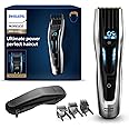 Philips Norelco Hair Clipper 9000 Series, Hair Trimmer, Auto Turbo, Dual Cut Technology, Motorized Combs, 400 Length Settings, 120 Min. Runtime, Zero Maintenance, Model HC9450/40
