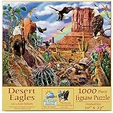 SUNSOUT INC - Desert Eagles - 1000 pc Jigsaw Puzzle by Artist: Lori Schory - Finished Size 20" x 27" - MPN# 35156