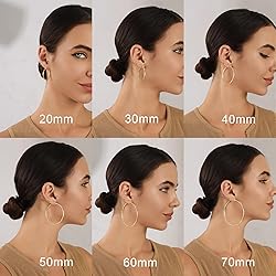 Large Gold Hoop Earrings for Women Big Gold Hoop
