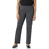 Briggs New York Womens Super Stretch Millennium Welt Pocket Pull on Career Pant (Average & Short & Tall Length)