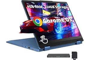 Lenovo Flex 3i Chromebook, 12.2" WUXGA Touchscreen 2-in-1 Laptop, Intel Processor N100, 4GB LPDDR5, 224GB Storage (64GB eMMC+