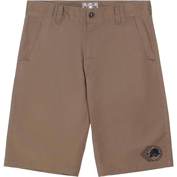 Metal Mulisha Men's Crooked Hybrid Boardshorts, Black/White, 34