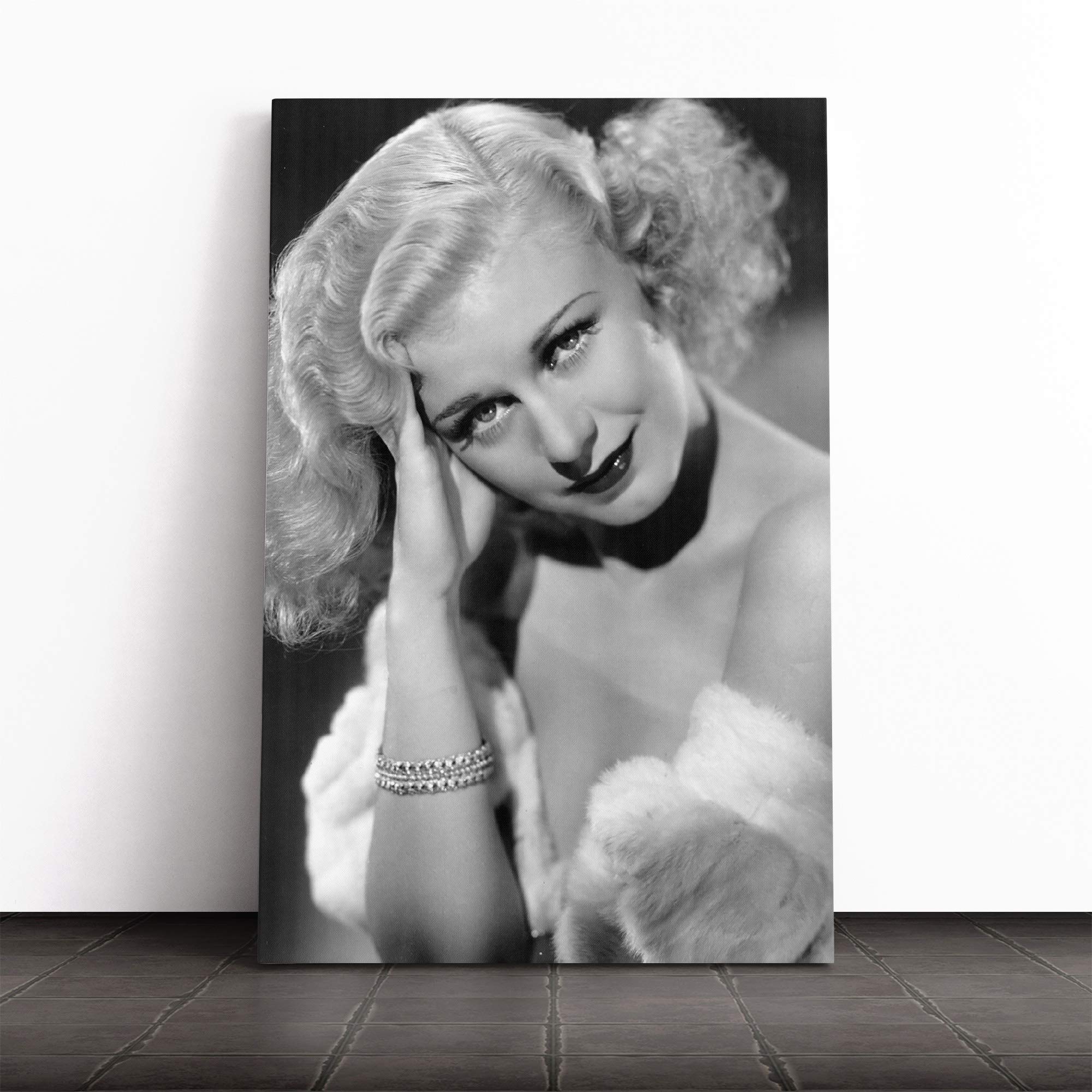 Ginger Rogers (1) Canvas Print | Gallery Wrapped 30mm Frame Wall Art | 20x14 inches | Ready to Hang | Modern Picture | Living Room Bedroom Lounge Office