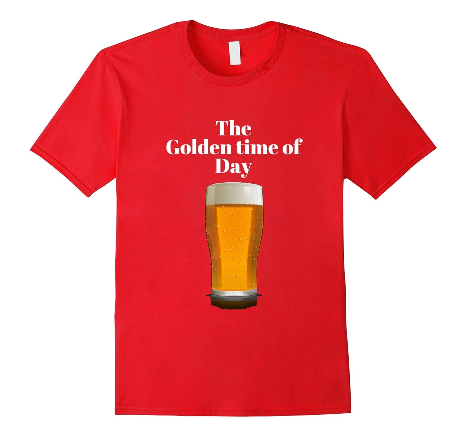 Golden Time of Day Beer T Shirt-Rose