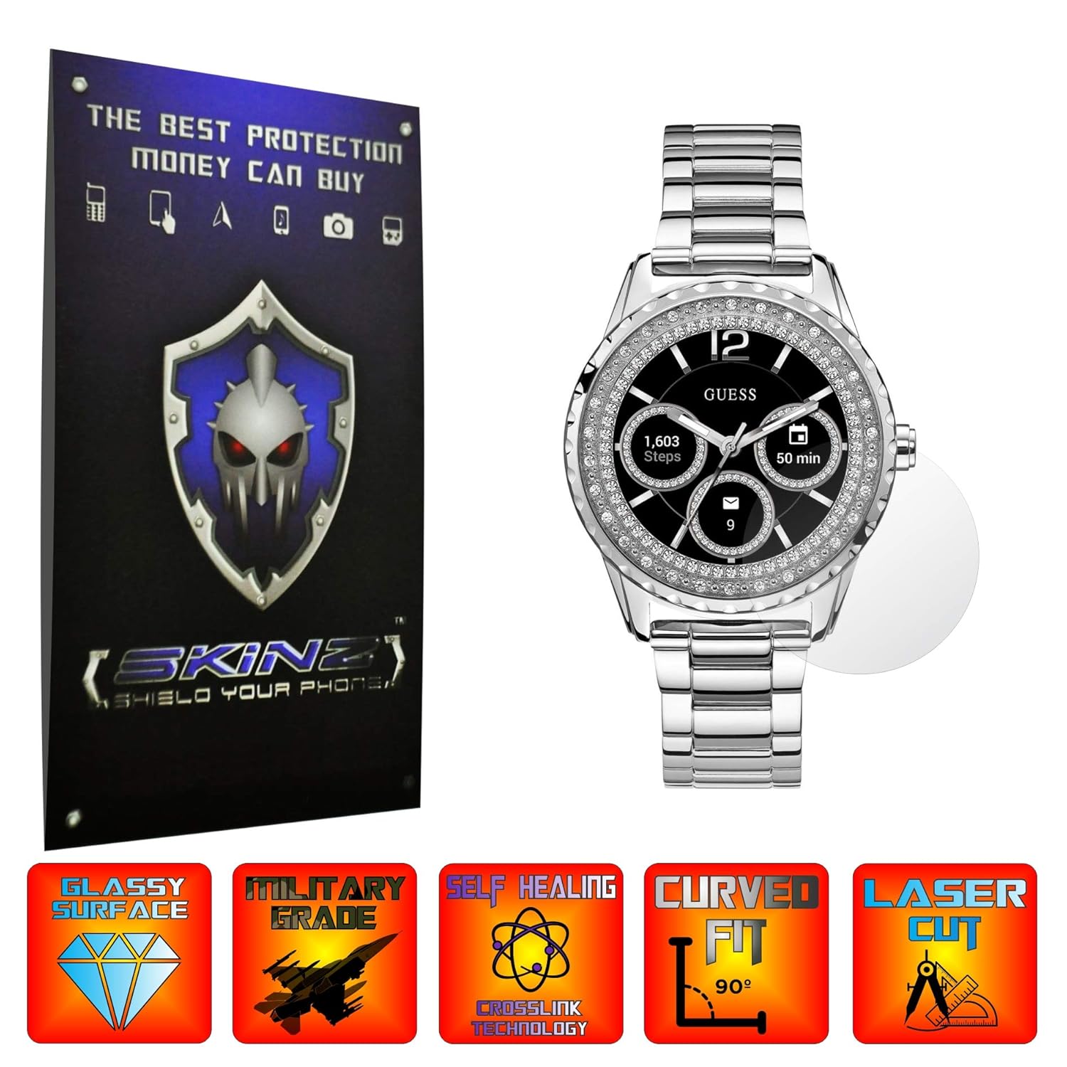 X-Skinz Guess Connect Touch - Juego de 4 Protectores de Pantalla ...