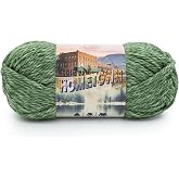 Lion Brand Yarn Hometown Yarn, Super-Bulky Yarn for Knitting, Crocheting, and Crafting, 1 Pack, Everglades