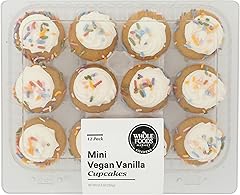 Whole Foods Market Kitchens, Mini Vegan Vanilla Cupcakes 12pk, 12.5 oz