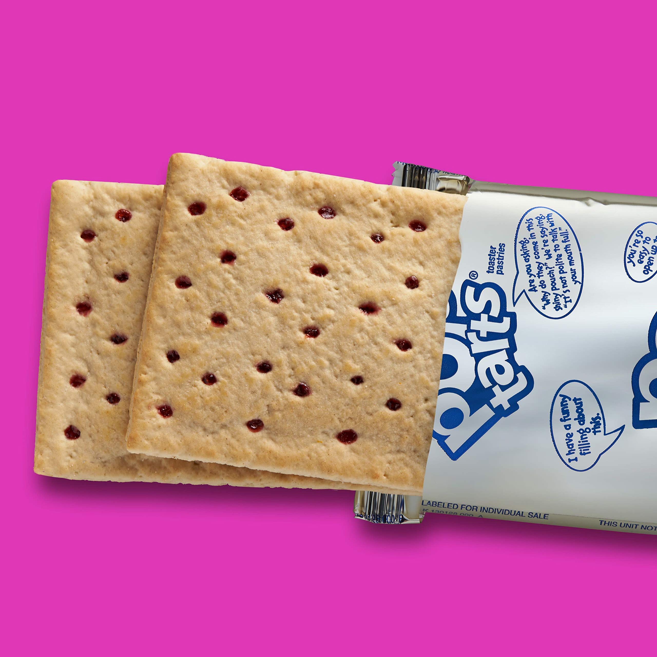 PopTarts Breakfast Toaster Pastries, Unfrosted Strawberry Flavored
