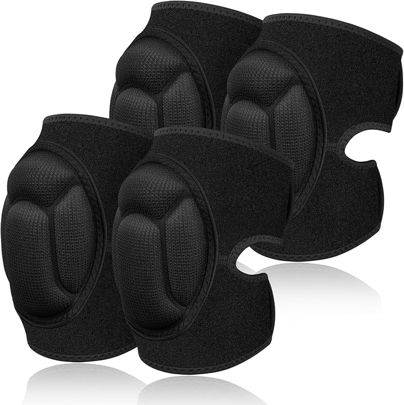 Flintronic 2 Pair Knee Pads Work 20mm Thick EVA Anti-Slip Adjustable L