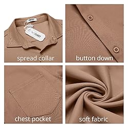 COOFANDY Shirts for Men Button Down Short Sleeve