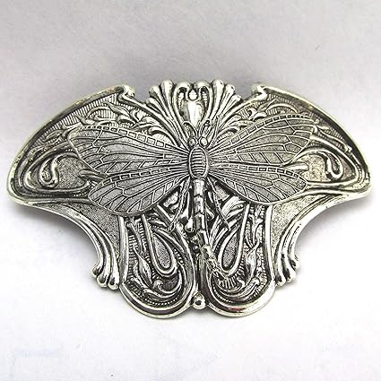 Amazon Com Silver Dragonfly Barrette Dragonfly Hair Clips Metal