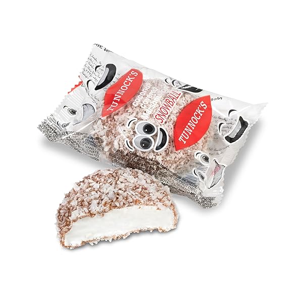 TUNNOCK’S SNOWBALLS – COCONUT COVERED MARSHMALLOWS 4 PACK 120G (4.2 OZ)