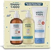 Happy Cappy Three Step Skincare Solution Bundle- Baby Dandruff Shampoo, Eczema Body Wash and Lotion for Kids & Toddlers, Moisturizing Cream, Reduces Itching, Dermatologist Tested, Fragrance-Free