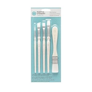 Martha Stewart Crafts Basic Brush Set, 32244 (5-Piece)