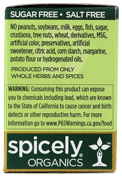 SPICELY ORGANIC CURRY POWDER 0.45 OZ CERTIFIED GLUTEN FREE