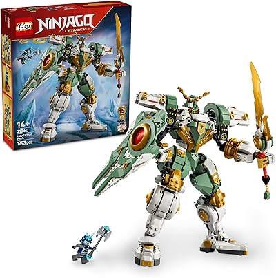 LEGO NINJAGO 15-jähriges Jubiläum: Lloyds Titan-Mech - Ninja Action Spielzeug mit sammelbarer Minifigur, Schild und Schwert - nostalgisches Geschenk für Jungen ab 14 Jahren und erwachsene Fans - 71860