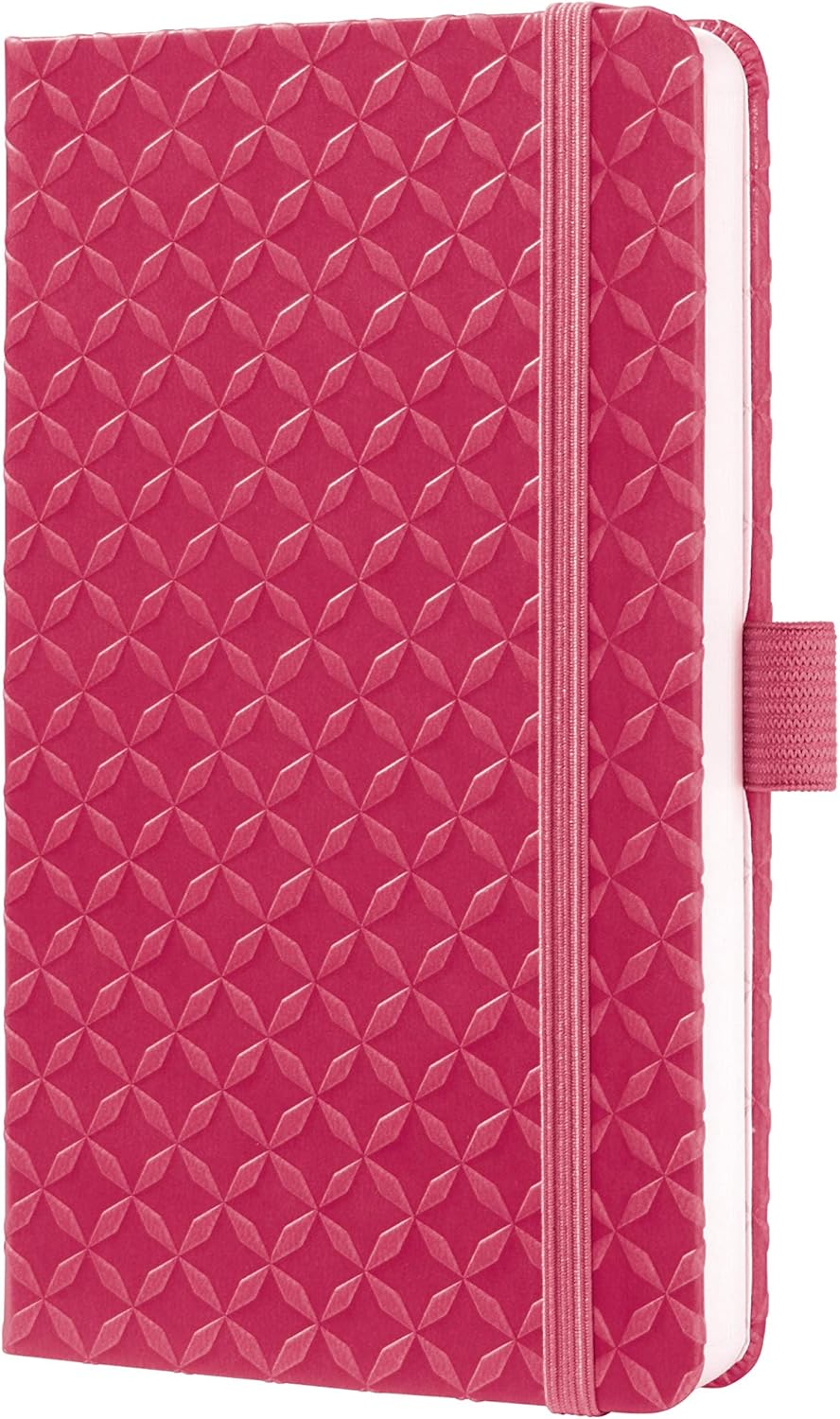 SIGEL JN104 Notebook Jolie, approx. A6, lined, hardcover, design fuchsia Pink, pink fushia, approx. A6 (9,5 x 15 cm)