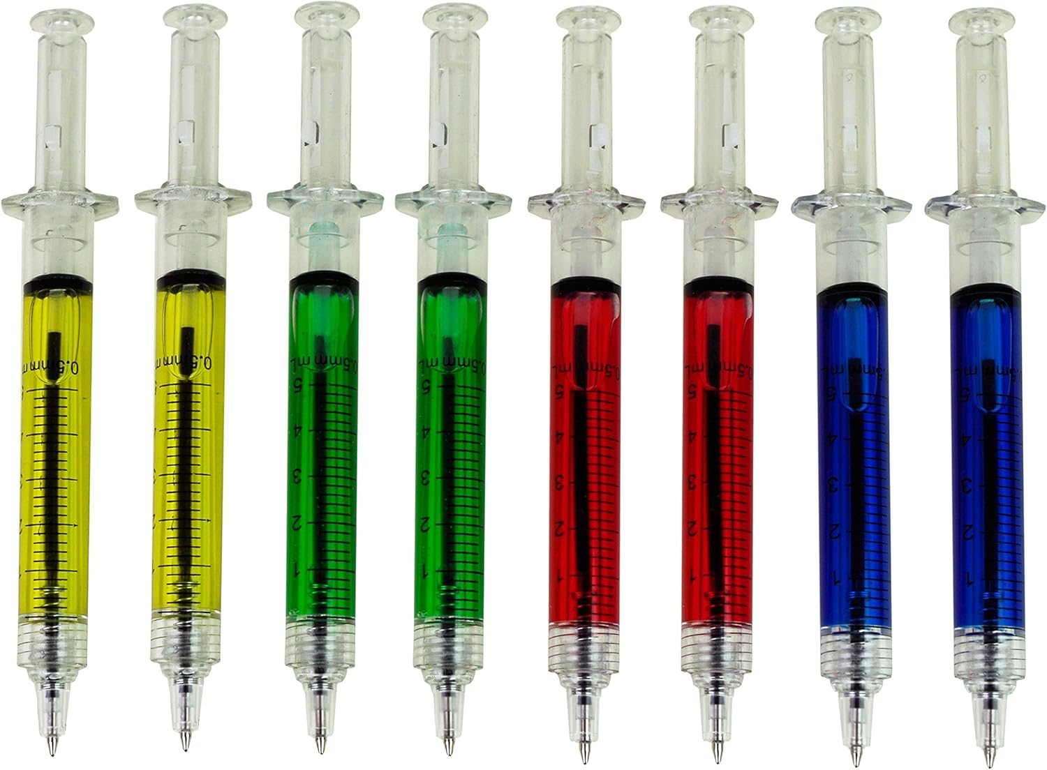 New Lot 6 Syringe Shape Pens Ball Point Pen Fashion Pens For Hospital