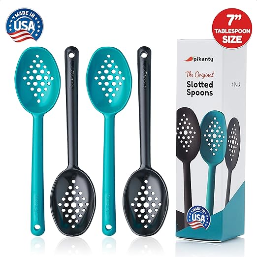 Small Slotted Serving Spoons 7Inches Length Made in