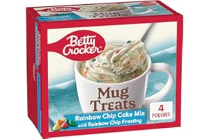 Betty Crocker Mug Treats Rainbow Chip Cake Mix - 4ct/13.9oz