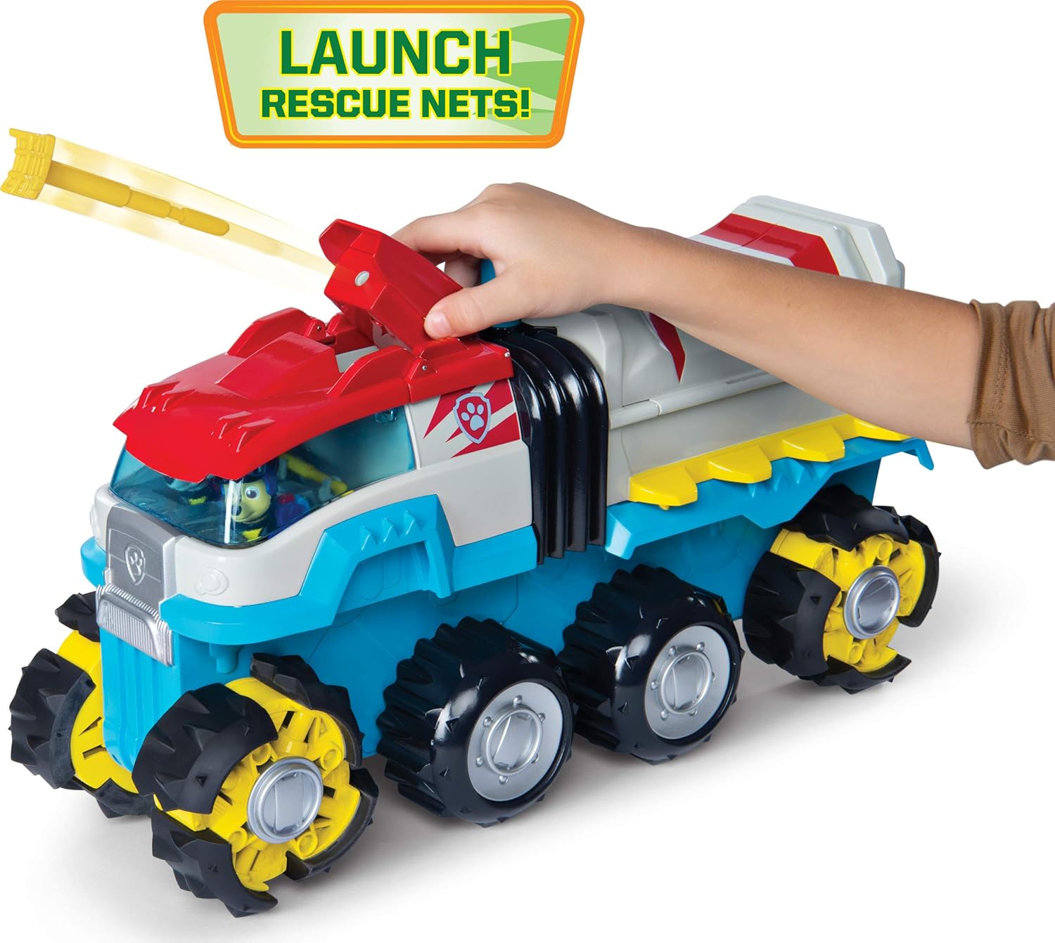 Paw Patrol, Dino Rescue Dino Patroller Motorized Team Vehicle with Exclusive Chase and T. Rex Figures: Toys & Games