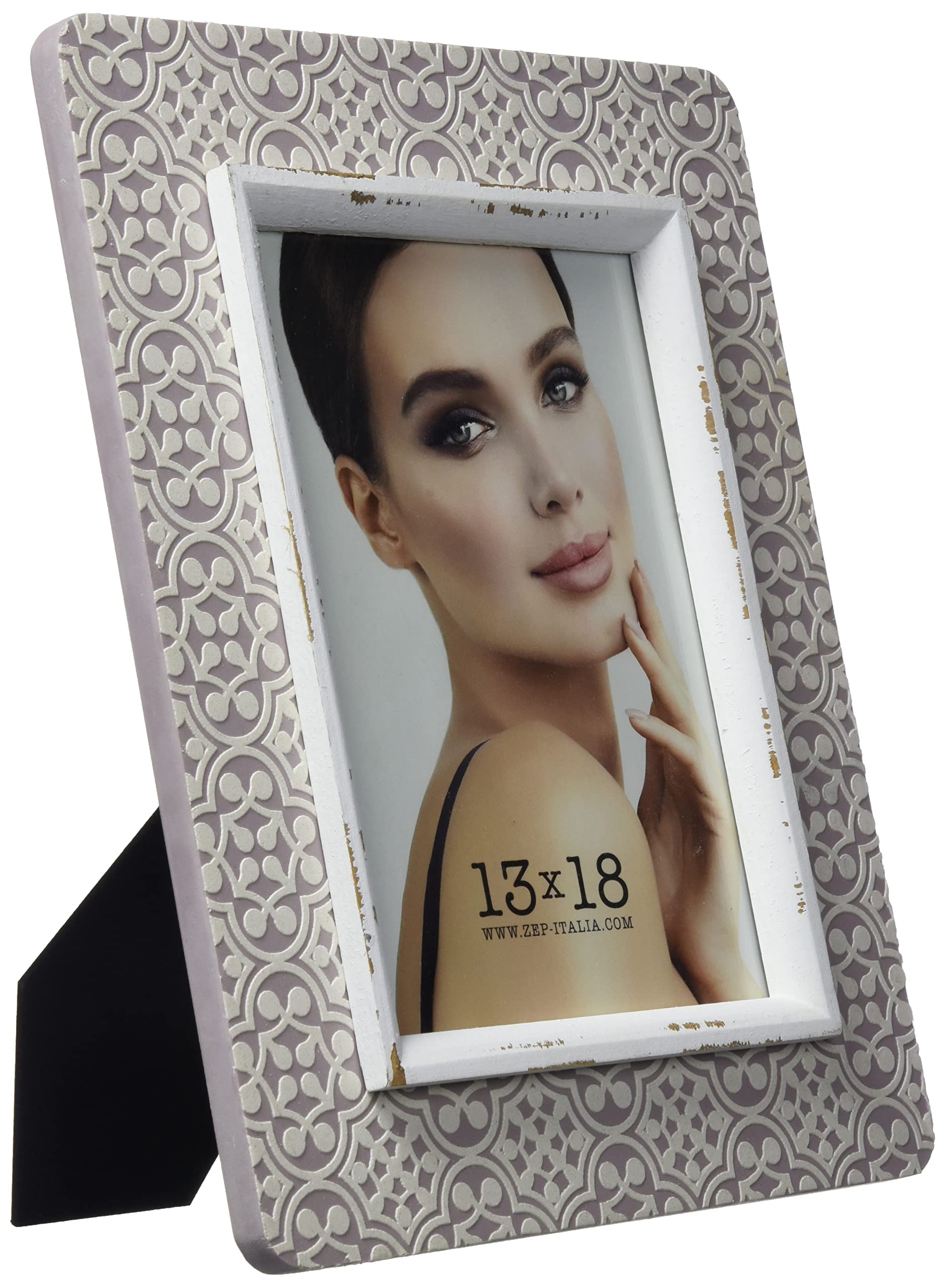 Zep BM7657 Aude Wooden Frame Grey And White