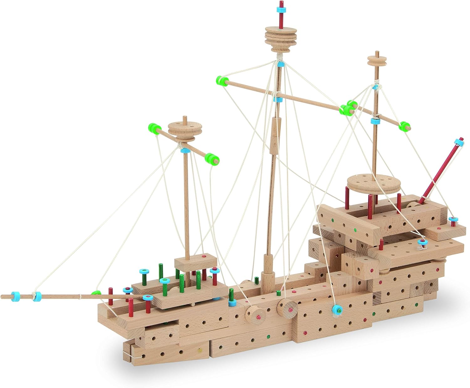 Matador 11717 E717 Construction Kit, Wood-Coloured, from 5 Years, Colourful, Wood Colour, Multi-coloured, Large - Image 5