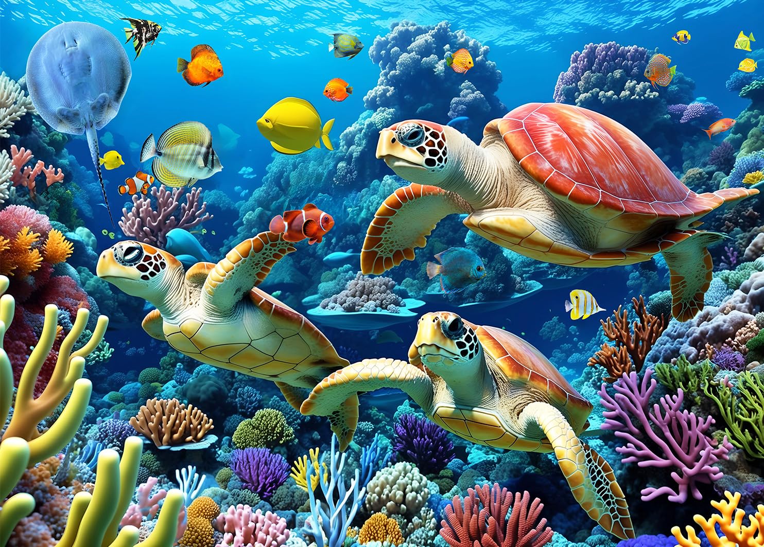 Jigsaw Puzzles 500 Pieces for Adults Puzzles for adults 500 Piece Puzzle Educational Games -Sea Turtle Puzzle Gifts — image 1