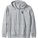 Michigan State Spartans Left Chest Icon Logo Zip Hoodie
