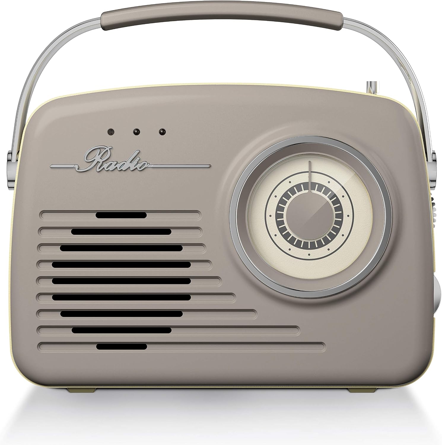 Akai A60014VT Vintage Radio with AM and FM Radio Functions, Built-in USB, Crystal Clear 5 W Mono Speaker, 220 V/50 Hz