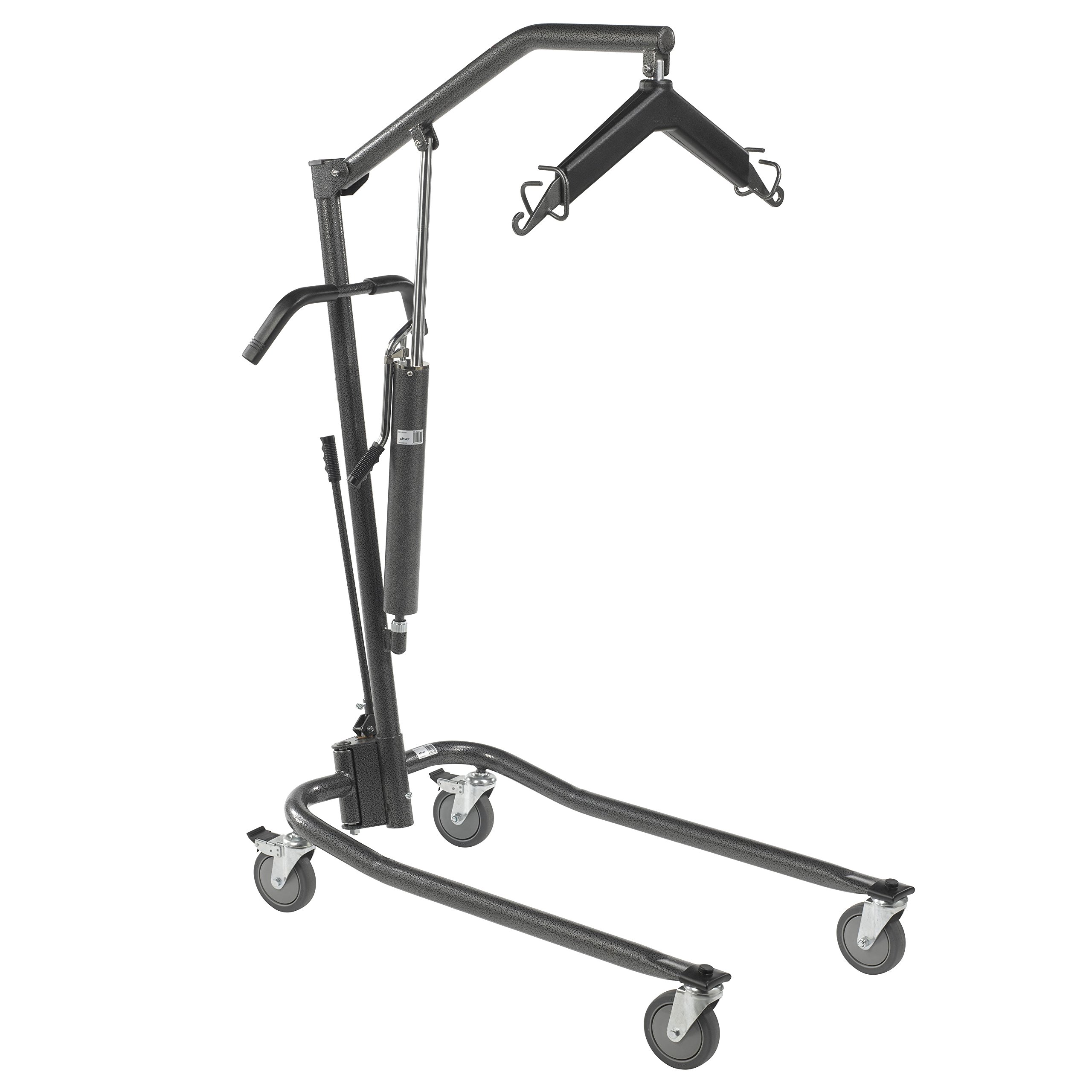 Drive Medical Hydraulic Patient Lift with Six Point Cradle, 5" Casters