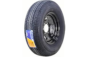 WINDA Trailer Tire Wheel Assembly ST225/75R15 10-Ply E 117L 6 Lug on 5.5" PCD Black Mod Rim