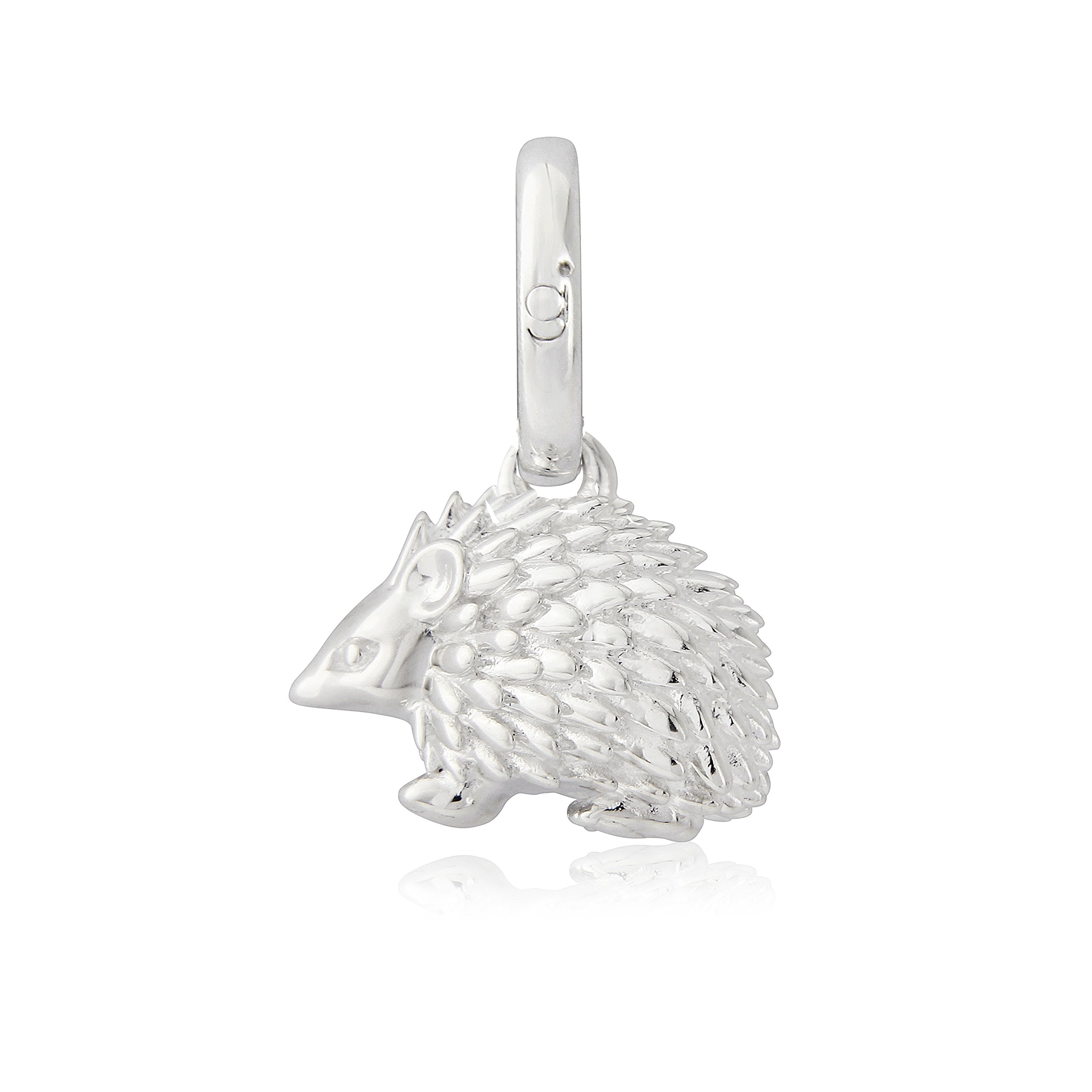 Gemma J Sterling silver Hedgehog charm or pendant.