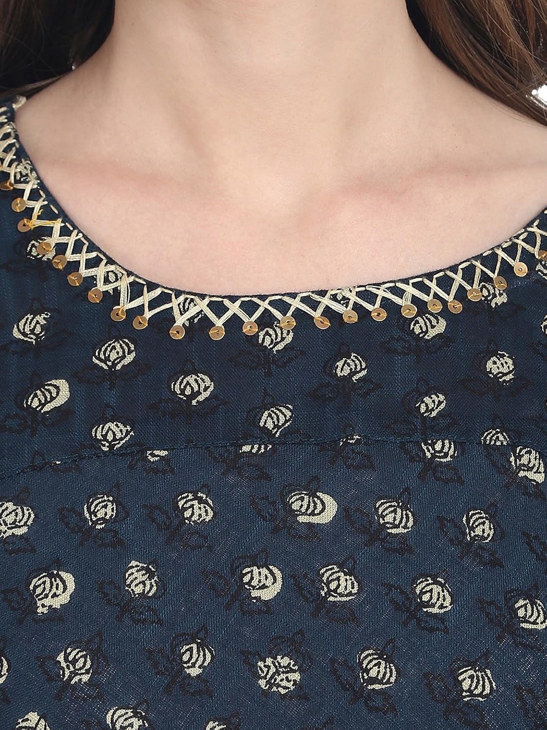 amayra women's cotton anarkali kurti