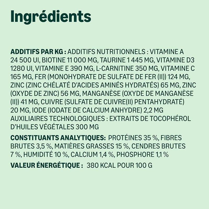 Nourriture complète pour Chat avec Recette sans céréales, Senior, Poulet Frais, 3 kg