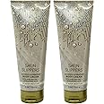 Bath & Body Works Body Cream, 8oz Each, Set of 2 - Aloe, Vitamin E, Shea (Satin Slippers)