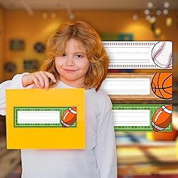 30 Name Tags for Classroom Cubbies, 3x9 in All-Star