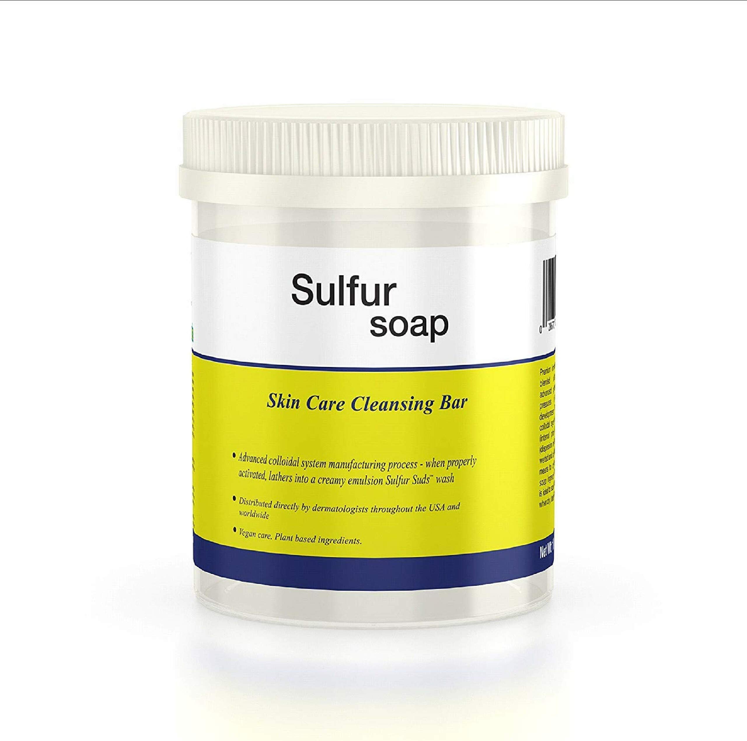10% Sulfur Soap All Natural Fresh Scent. Fragrance Free.