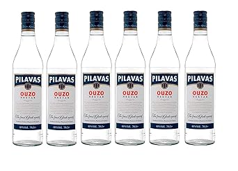 6x 0,7l Ouzo Pilavas Nektar 38% Vol.