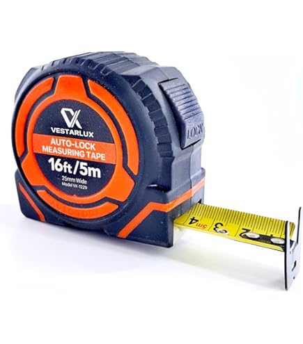 Mètre Ruban Magnétique 7,5 M WISEUP - Acier Carbone, Auto-verrouillage, Boîtier ABS | Pour Bricolage, Chantier, Mesure Précise