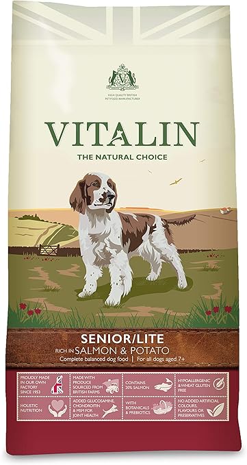 vitalin senior lite dog food 12kg