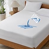 Bedsure Waterproof Mattress Protector Queen Size, Zippered Mattress Encasement for Bed, Breathable & Noiseless Mattress Cover