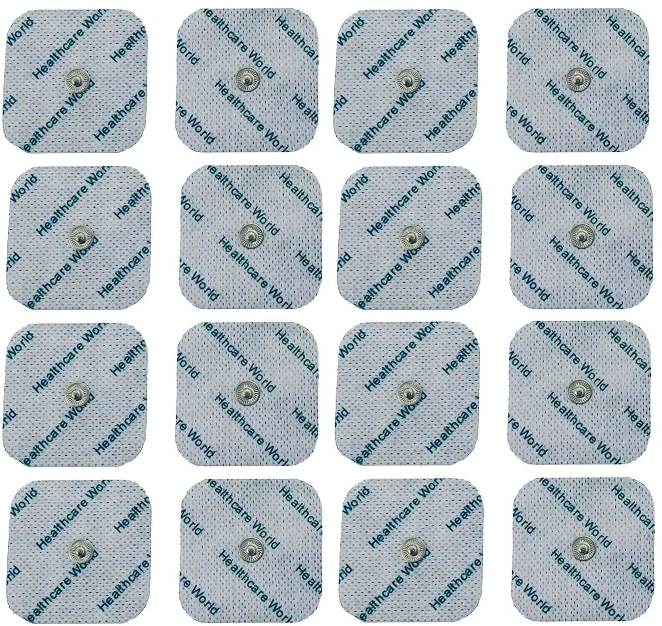 Healthcare World 16 Stud TENS Electrode Pads for Beurer and Sanitas Tens Machines
