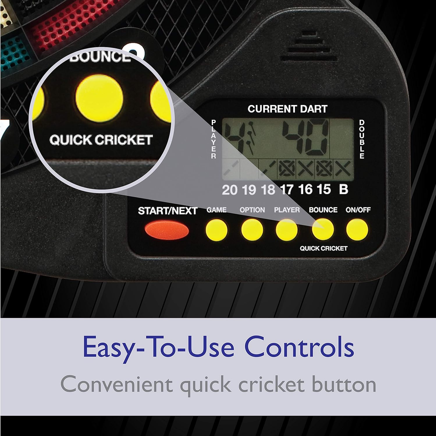 Fat Cat 727 Electronic Dartboard, Easy To Use Button Interface, Automatic Voice Feedback, Included Darts And Built In Storage, Mulitplayer For Up To 8 Players, 43 Games 201 Options : Dartboards : Sports & Outdoors