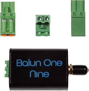 Balun One Nine v2 - Small Low-Cost 9:1 (1:9) Balun with Input Protection & Enclosure for HF & Shortwave. Great for Software Defined Radio (RTL-SDR & SDRPlay), Ham It Up, and Other Capable Radios
