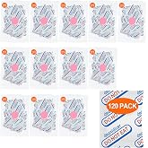 120 Packs 500CC Food Grade Oxygen Absorbers (10 Pack in Individual Vacuum Bag ) , Oxygen Absorbers For Long Term Food Storage with Oxygen Indicator , Works in Mylar Bags, Mason Jars, and Vacuum Bags