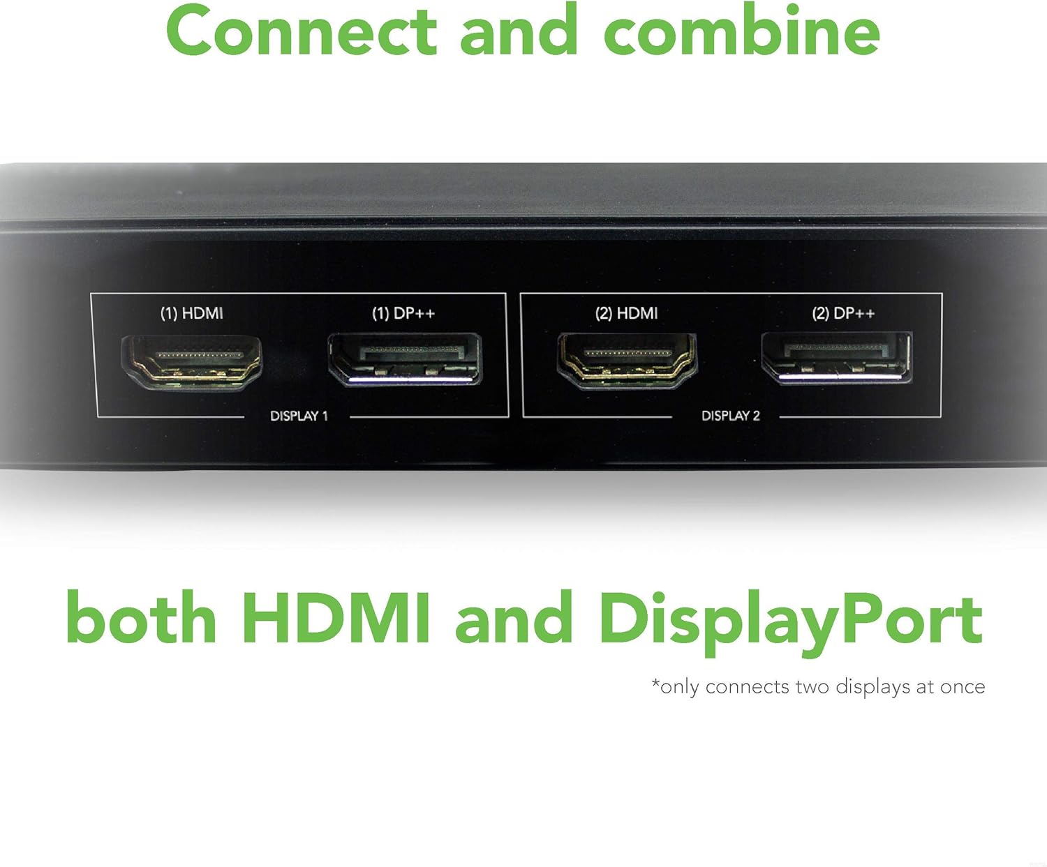 Plugable USB 3.0 Dual 4K Display Horizontal Docking Station with DisplayPort and HDMI for Windows (Dual 4K DisplayPort & HDMI, Gigabit Ethernet, Audio, 6 USB Ports): Computers & Accessories
