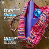 Yoga-Mad Deluxe Yoga Kit Bag Pink Large 62cm x 23cm x 21cm Mat Carrier view 2