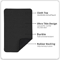 Bosap Bathroom Rugs Set 2 Pieces,Thin Bathroom