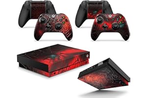 giZmoZ n gadgetZ Xbox ONE X Spider Console Skin Decal Sticker + 2 x Controller Skins &